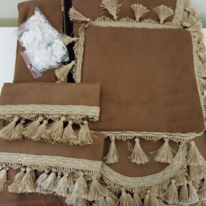 Cortinas Clássicas Camel com Bege