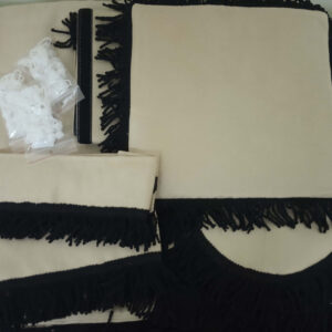 Cortinas Clássicas Bege com Preto