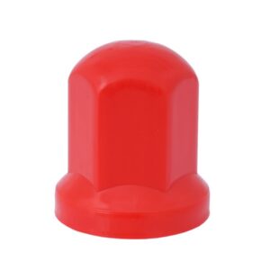 Tampa de Porca Alta 33mm plástico vermelho