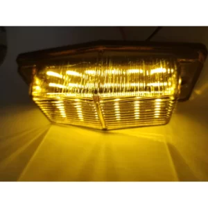 Double Burner Branco - Vidro Amarelo