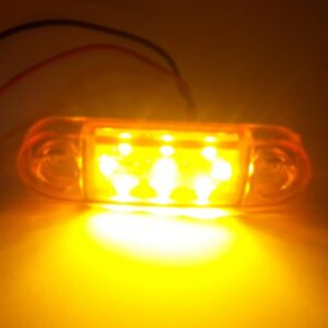 Marcador LED com 9 LED's Laranja 24V