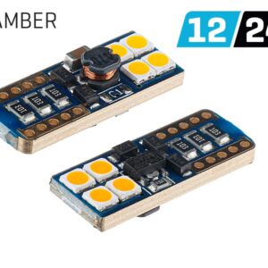 Pack 2 Lâmpadas LED WY5W (T10) 12V/24V Laranja
