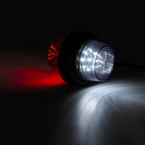 Piloto LED Old School Vermelho/Branco Graphite