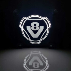 Placa Iluminada V8 17cm