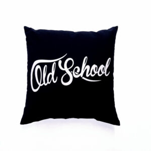 Almofada Decorativa Old School Preta