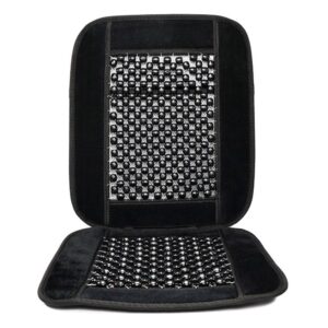 Capa de Banco Bolas de Madeira Universal Preta