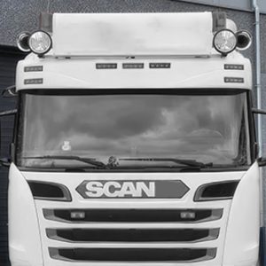 Pala de Sol / Viseira Scania R para 7 LED's