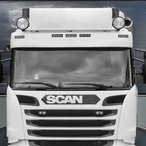 Pala de Sol / Viseira Scania R para 5 LED's
