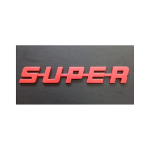 SUPER em Acrílico Vermelho