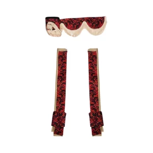 Kit Cortinas Laterais + Viseira DANISH Vermelho