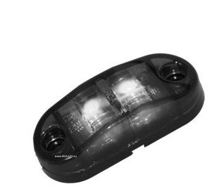Marcador LED 12V/24V Branco Fumado