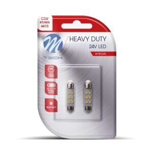 Pack 2 lâmpadas C5W 41mm Branco 24V